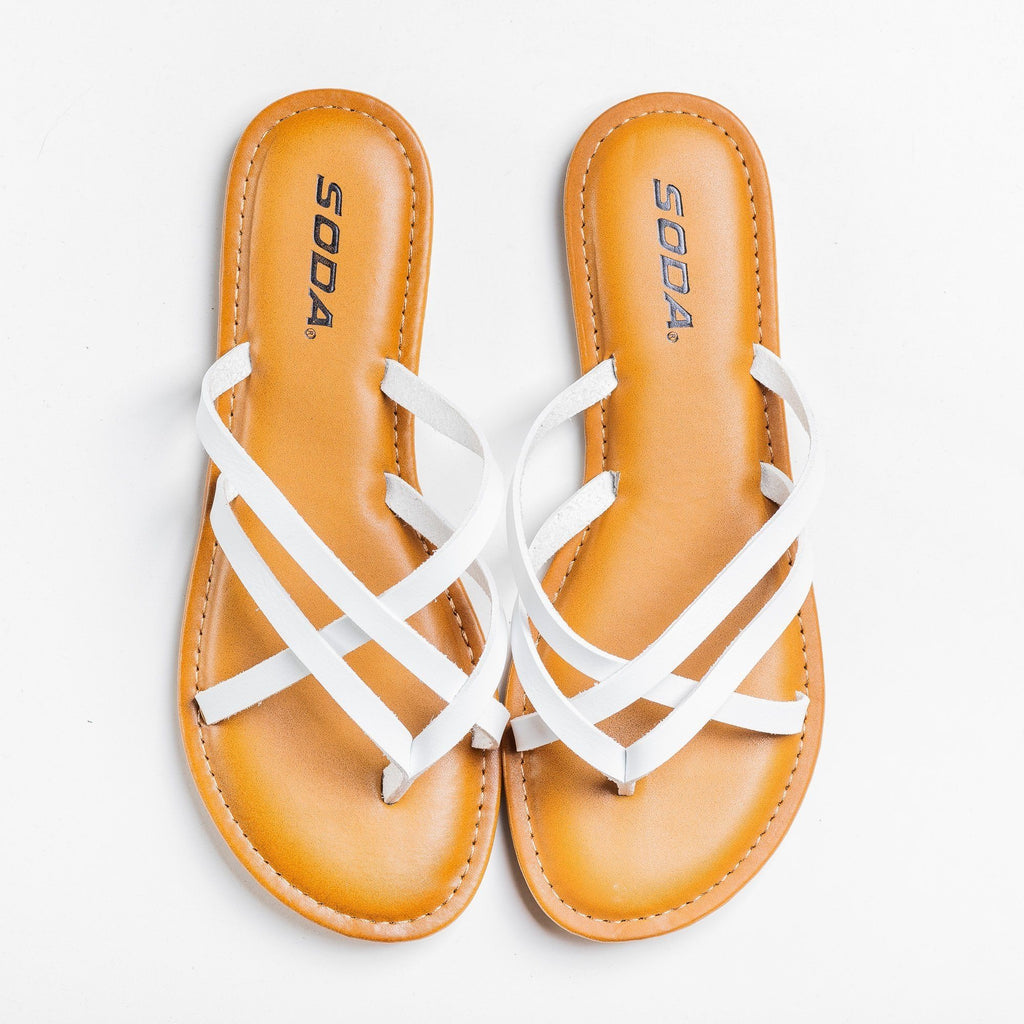 soda slip on sandals