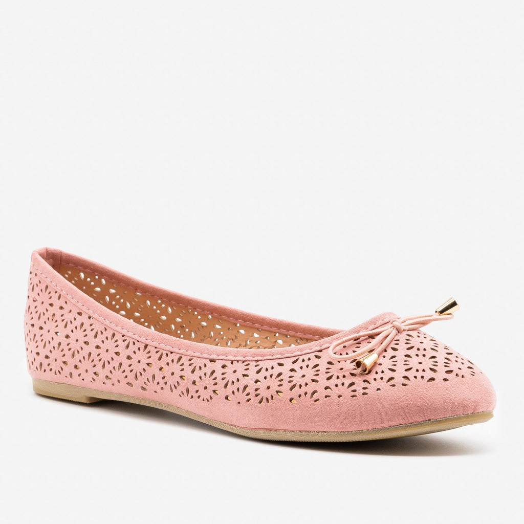 dusty pink flats