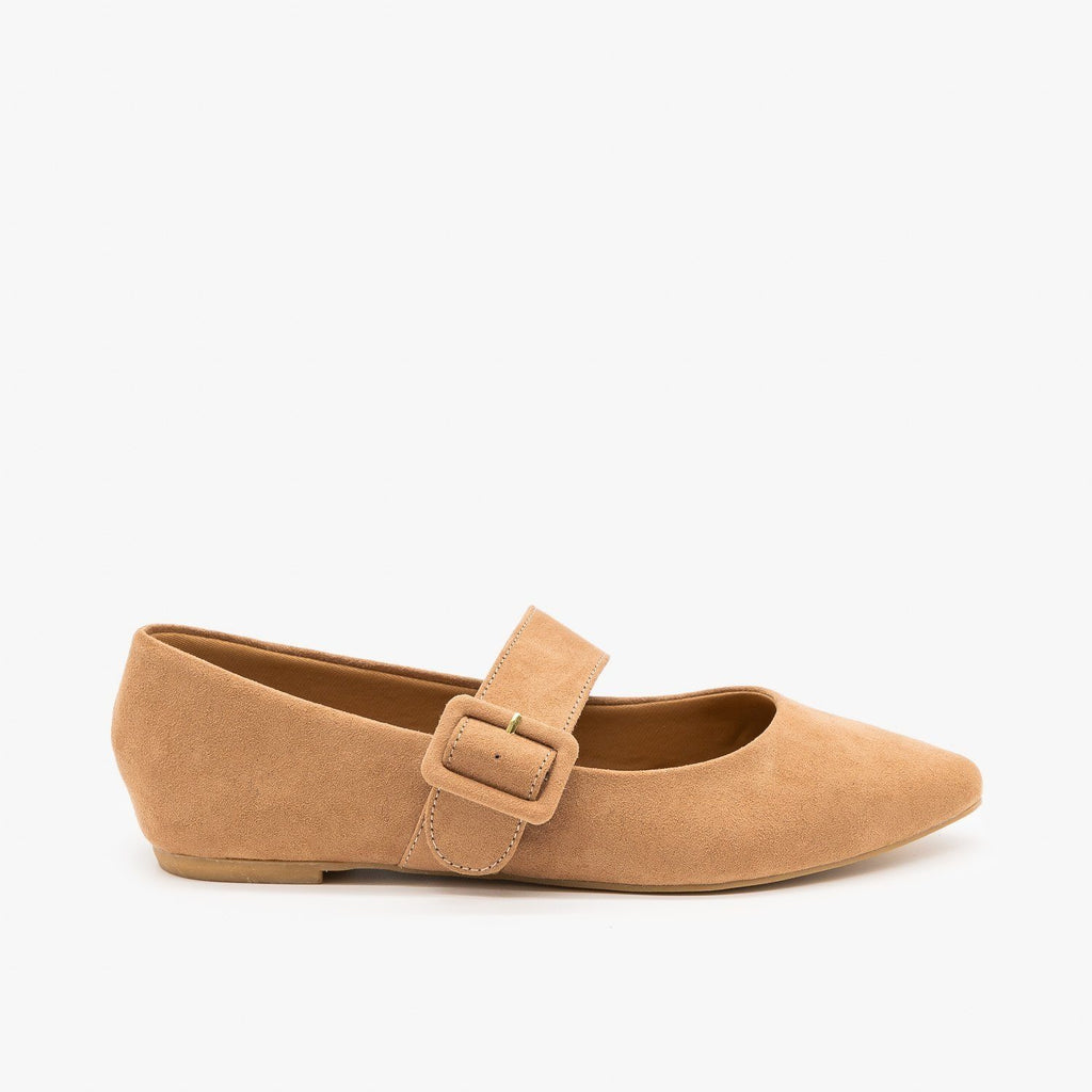 buckle flats womens