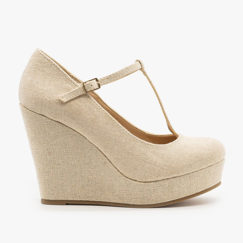 platform wedge slip on shoes