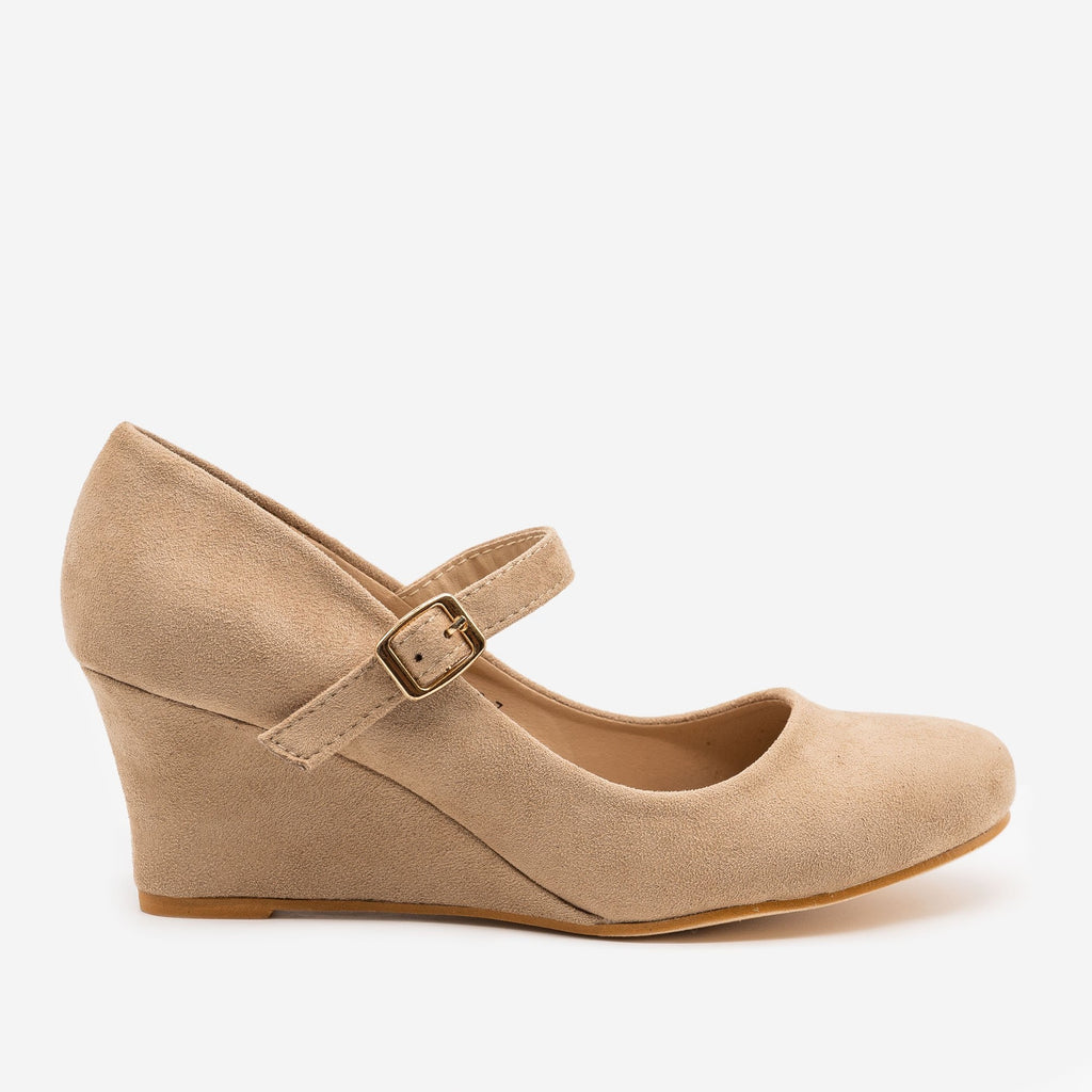 Mary Jane Wedge Heels - Anna Shoes 