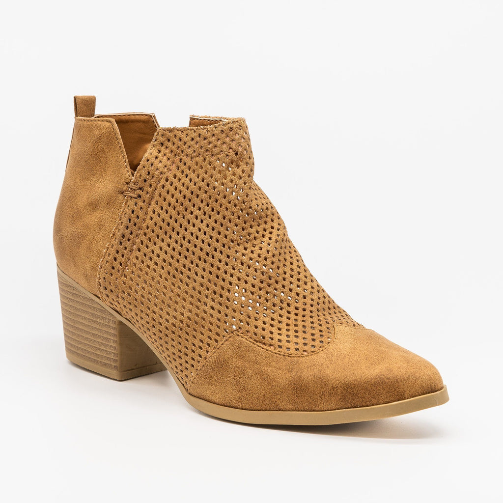 pointed toe western booties