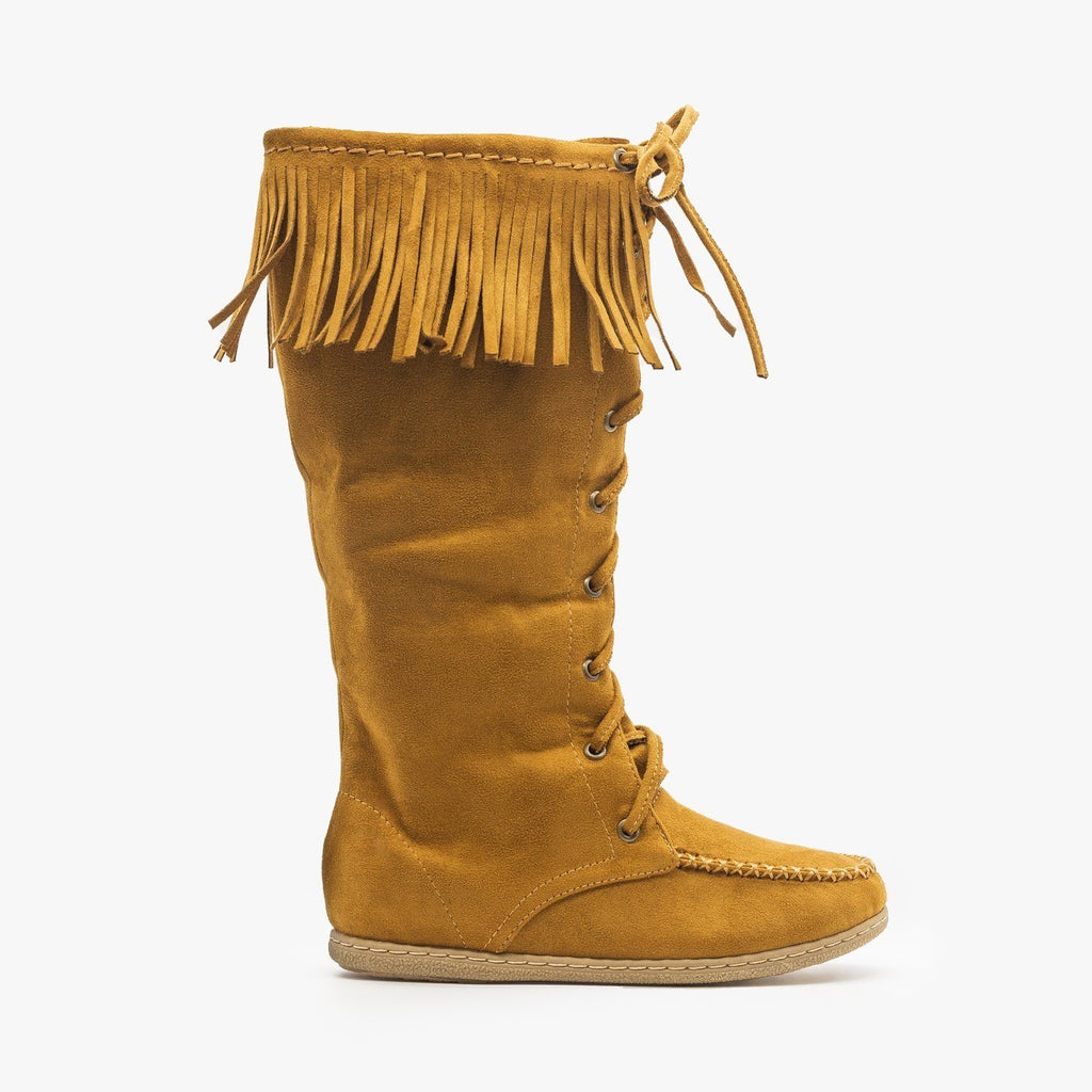 mid calf moccasin boots