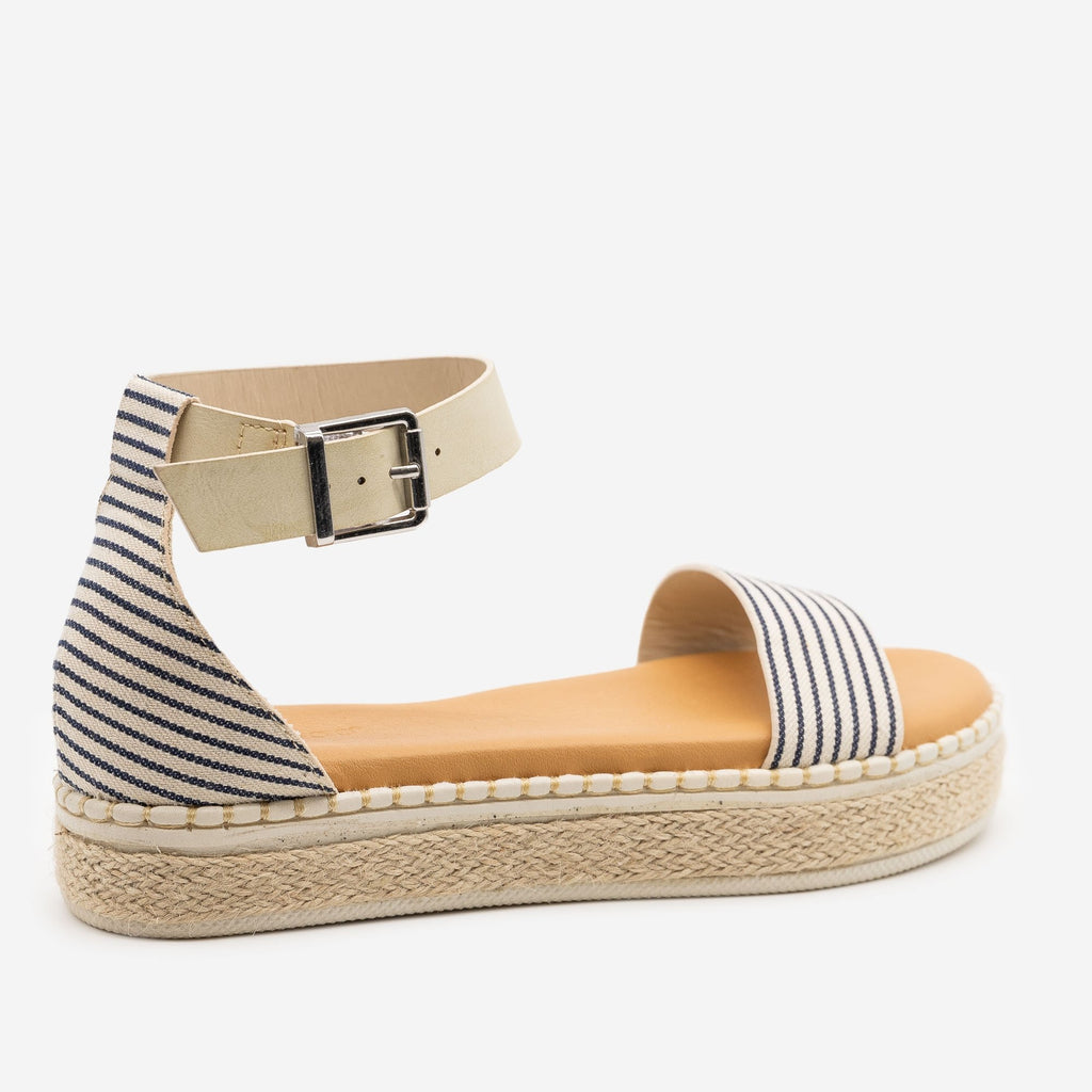 striped espadrille