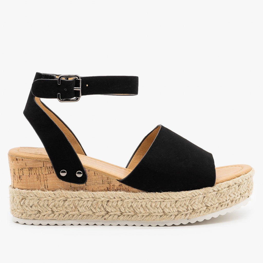 neutral espadrille wedge