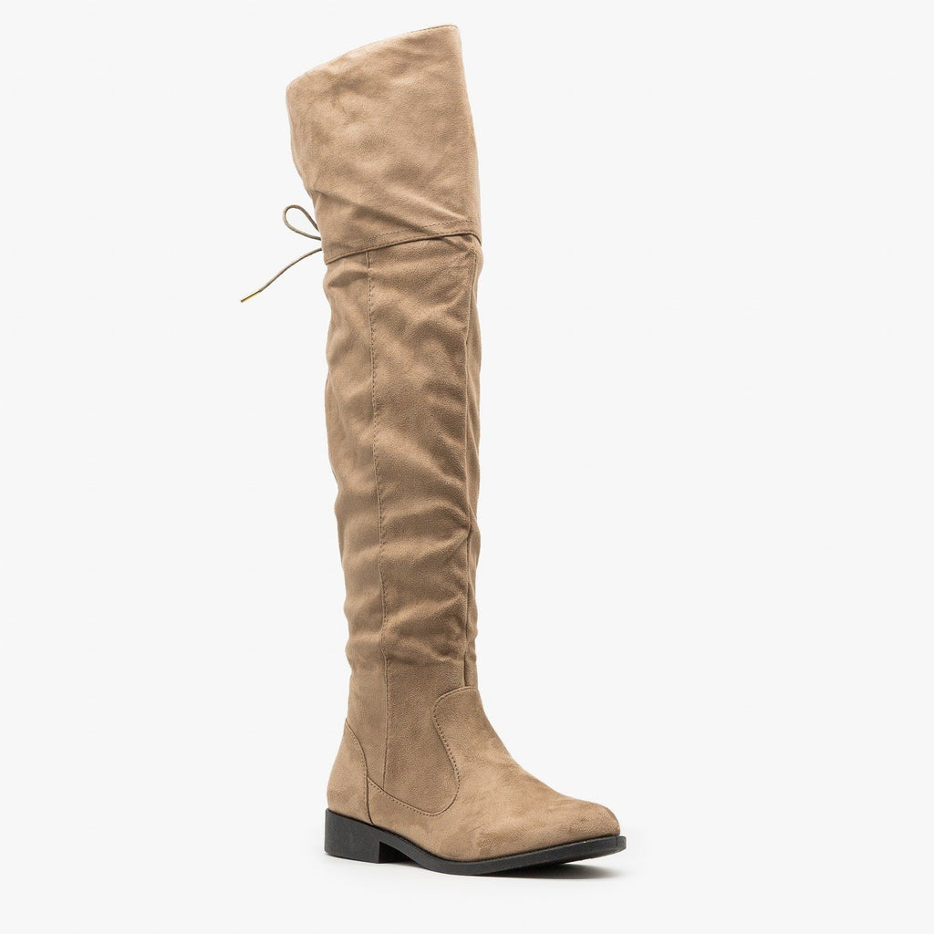 Over the Knee Riding Boots - Qupid 
