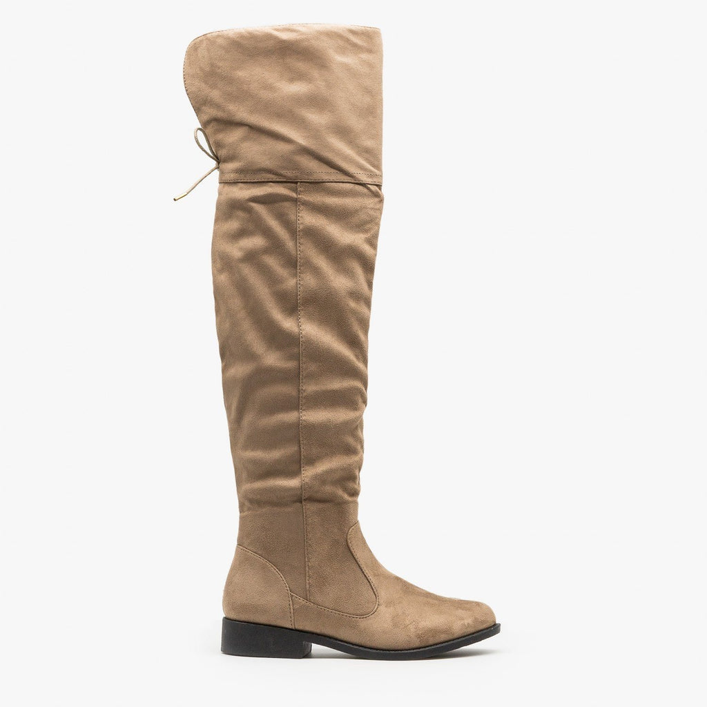 taupe riding boots