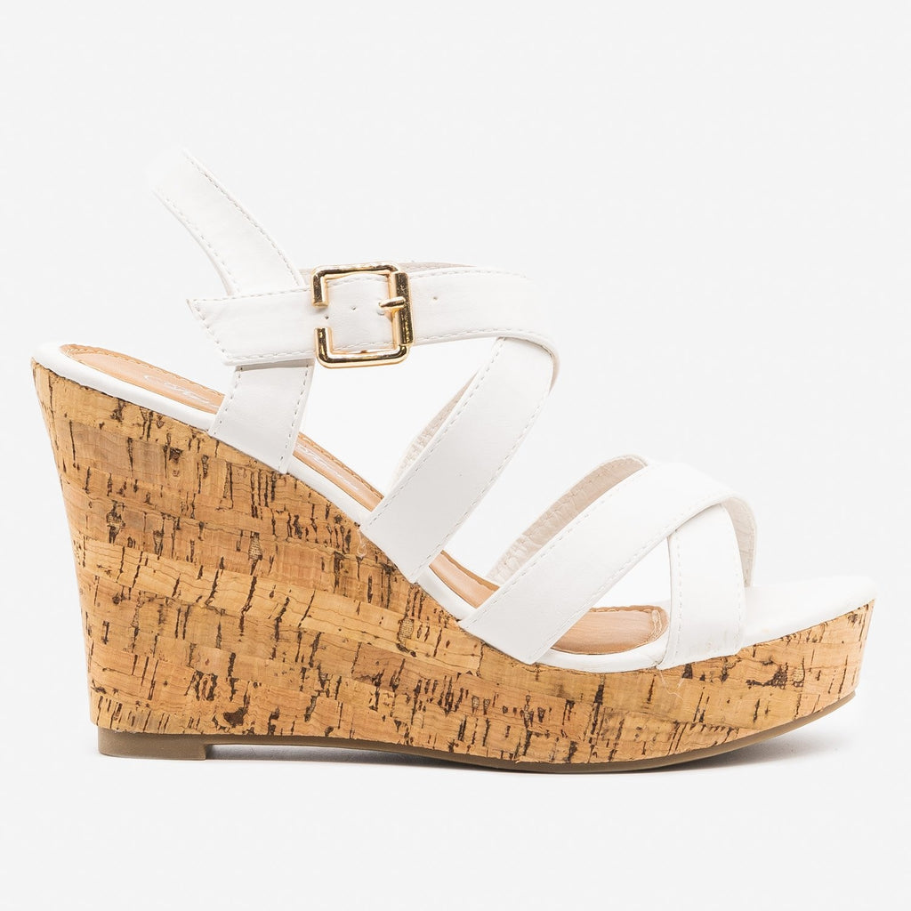 summer cork wedges