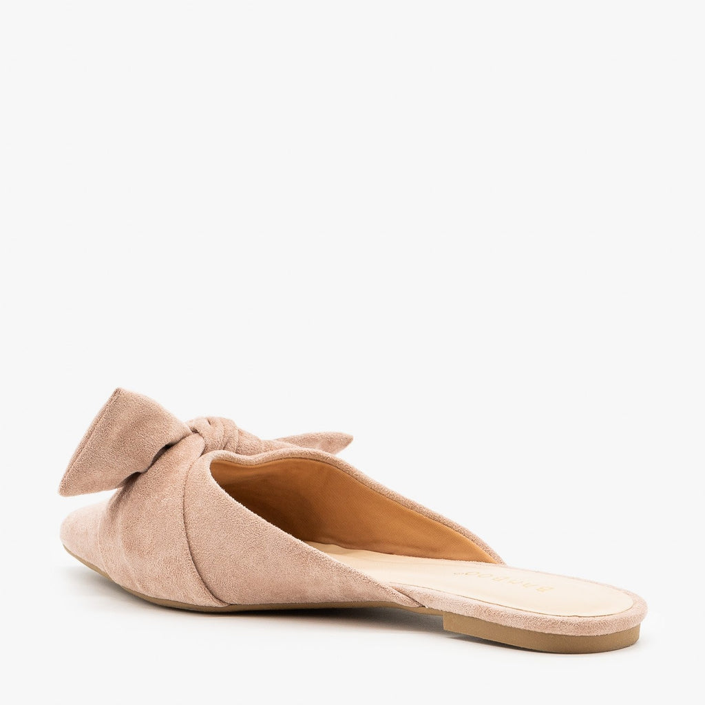 tan pointed toe mules