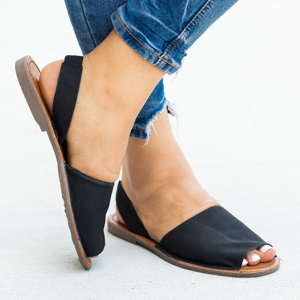 Perfect Slingback Peep-Toe Sandals 