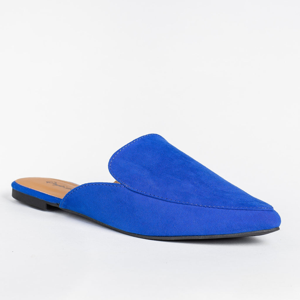 blue mules shoes
