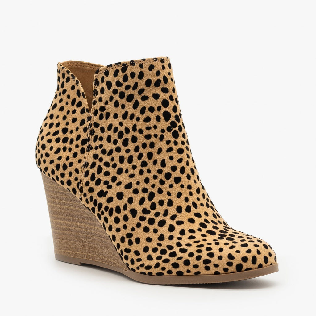 soda leopard booties