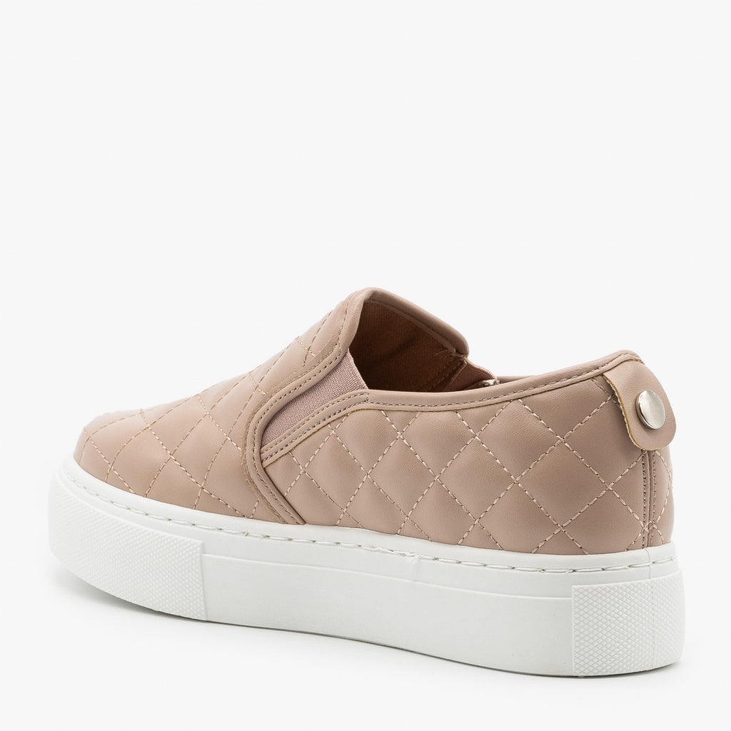 slip on sneakers quilted