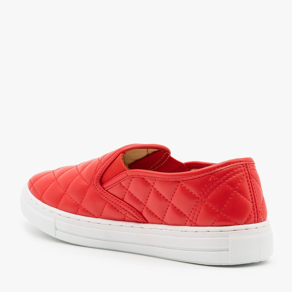 qupid quilted slip on sneakers