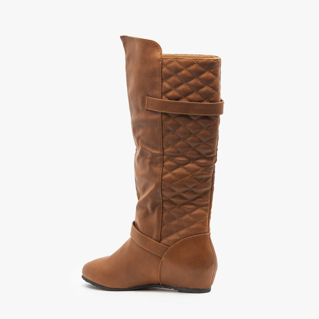 wedge riding boots