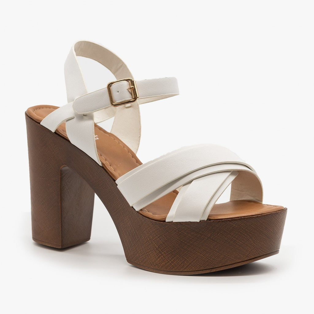 wooden clog heels