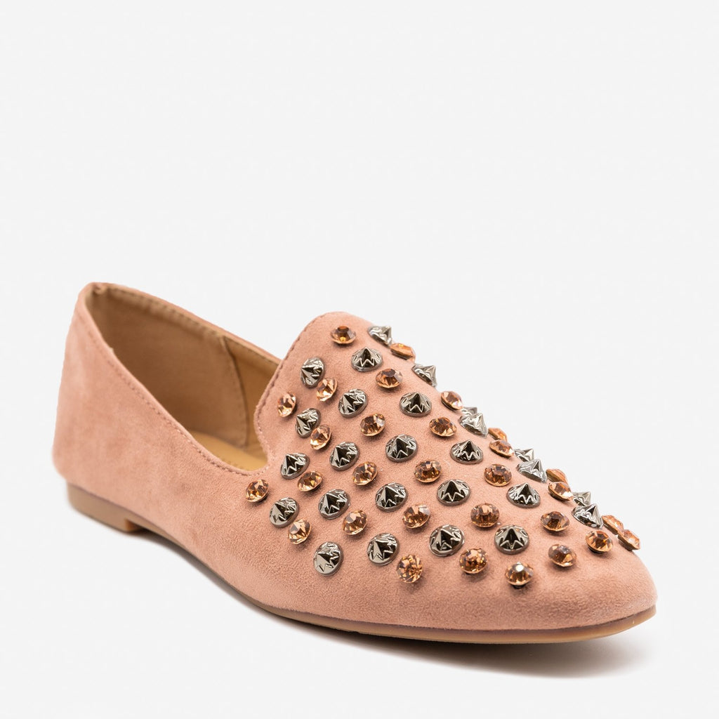 rhinestone loafers