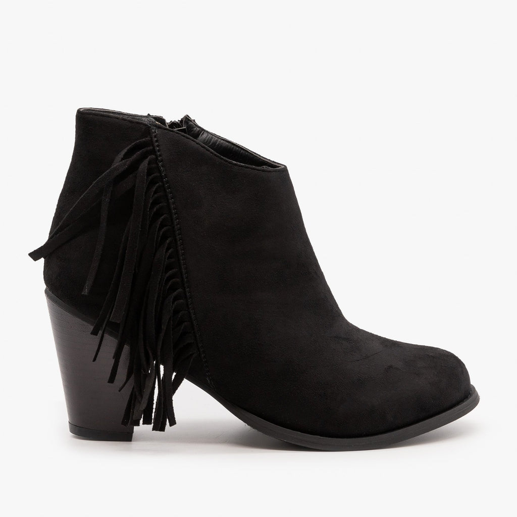 denny block heel bootie