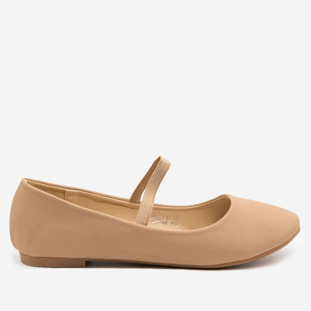 ballet flat shoes with strap