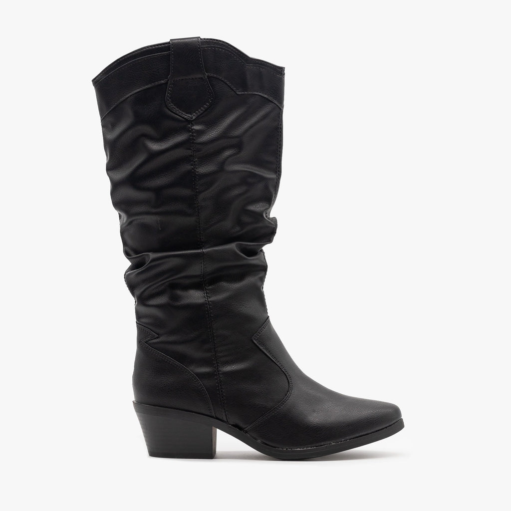 womens slouch mid calf boots