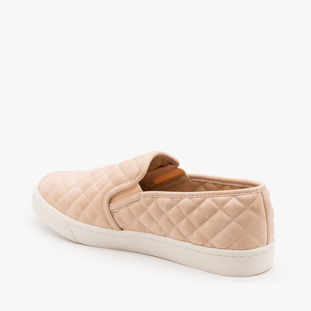 Soft Quilted Slip-On Sneakers - Soda 