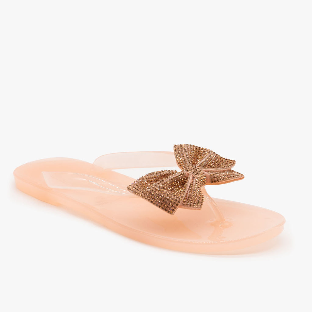 pink jelly flip flops