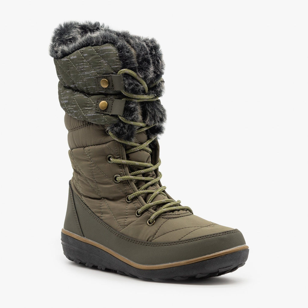 women's fur snow boots