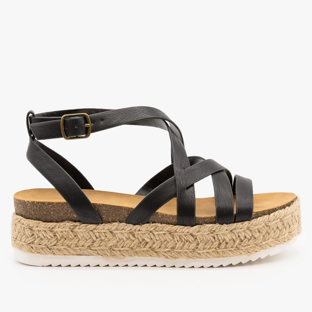 womens strappy flats