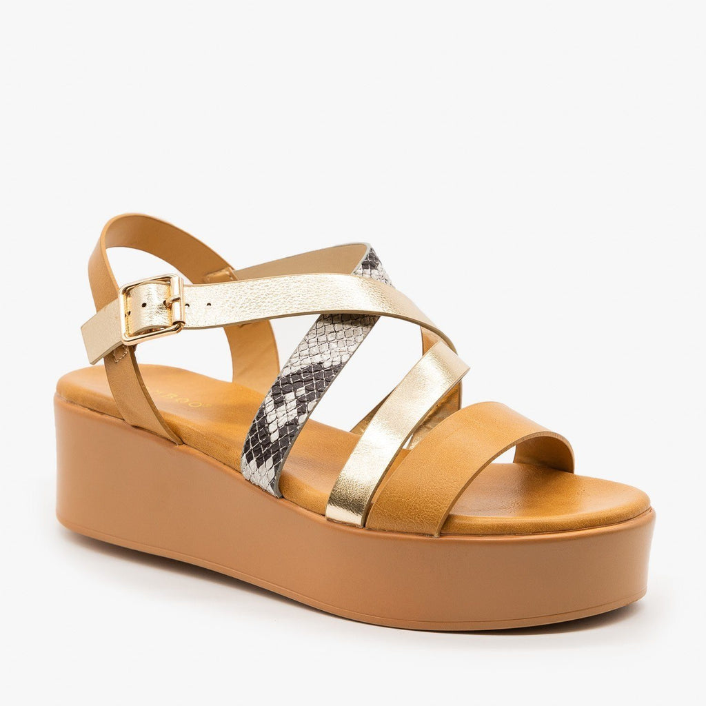 bamboo bonus wedge sandal