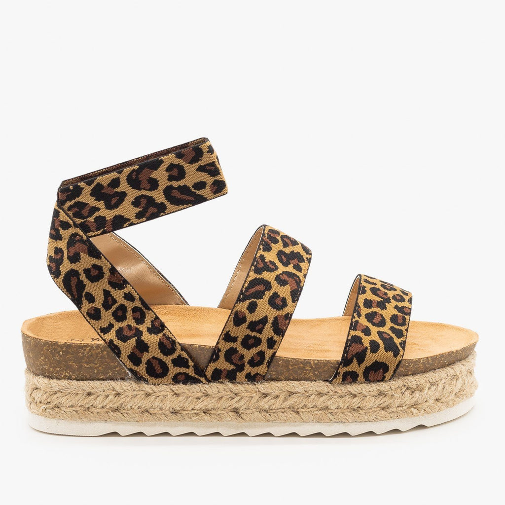 leopard espadrille platform