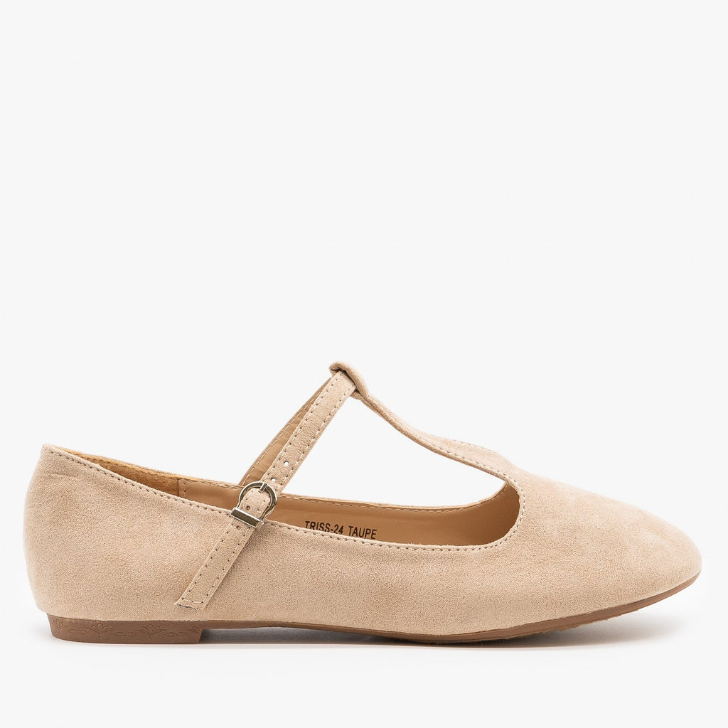 taupe pointed toe flats