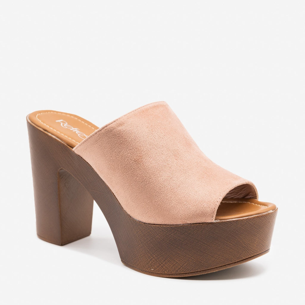 womens platform mules