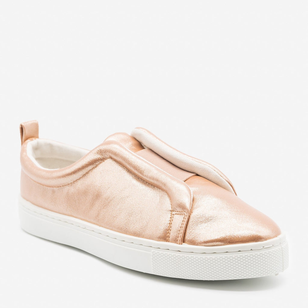 qupid rose gold sneakers