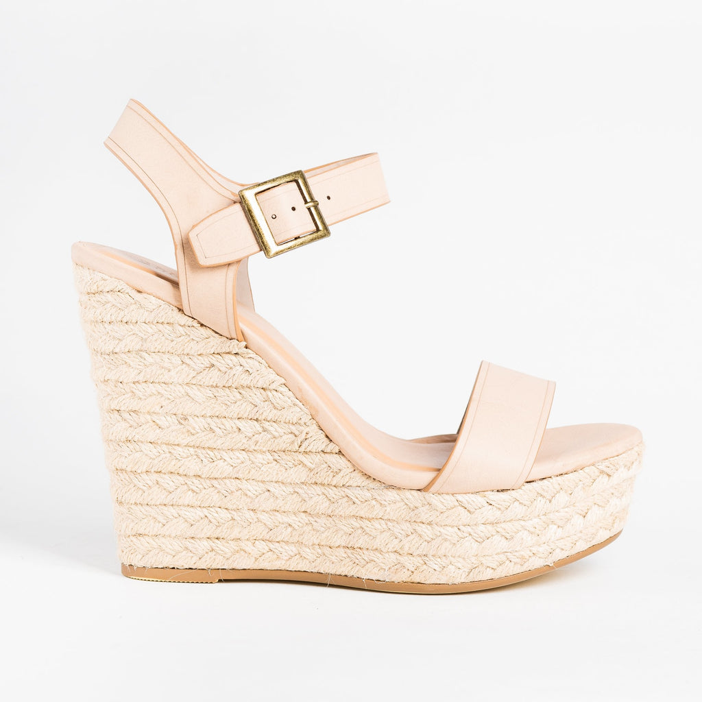 Uptown Girl Espadrille Wedges Bamboo 