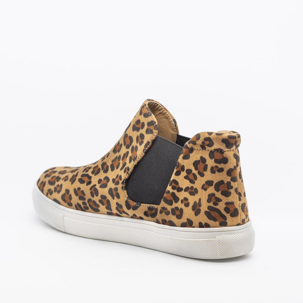 leopard print slip on womens shoes