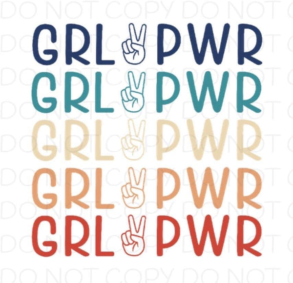 Grl Pwr - Dye Sub Heat Transfer Sheet