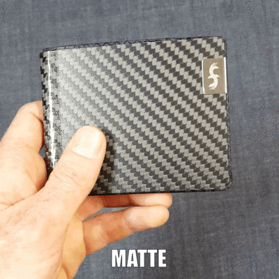 Matte Weave Carbon Fiber Wallet