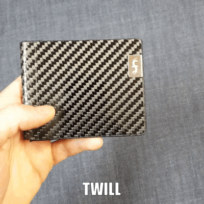Twill Weave Carbon Fiber Wallet