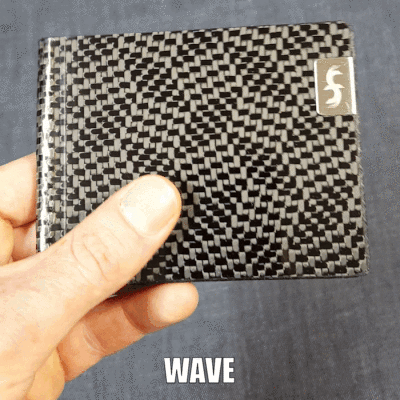 Wave Weave Carbon Fiber Wallet