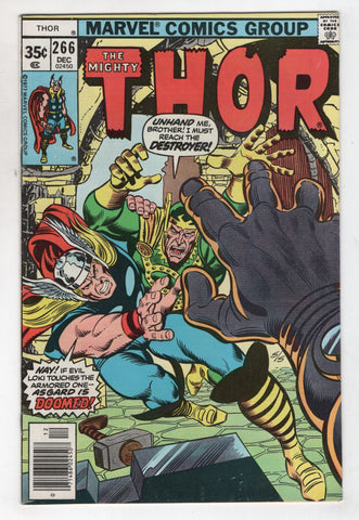 Mighty Thor 266 Marvel 1977 VF Loki Destroyer Walt Simonson Len Wein