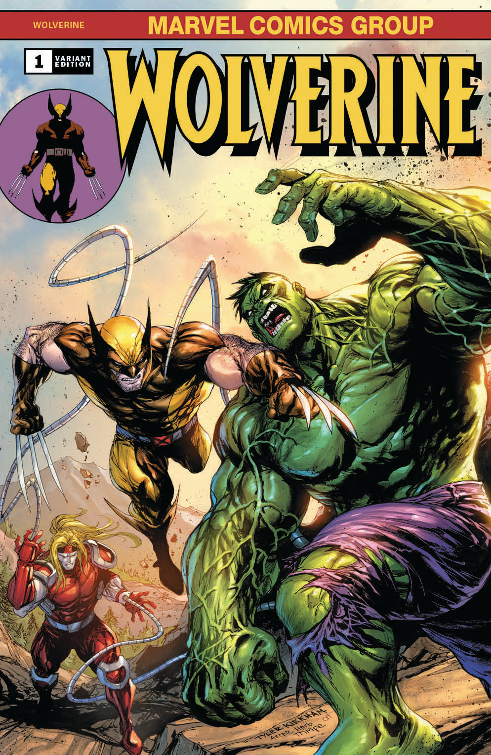 Wolverine #1 Tyler Kirkham Incredible Hulk 181 Homage Variant DX  (02/19/2020) Marvel