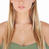 Single Fin Surfboard Necklace | 24K Gold Plated