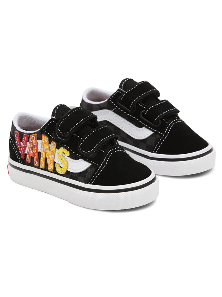 vans flame velcro