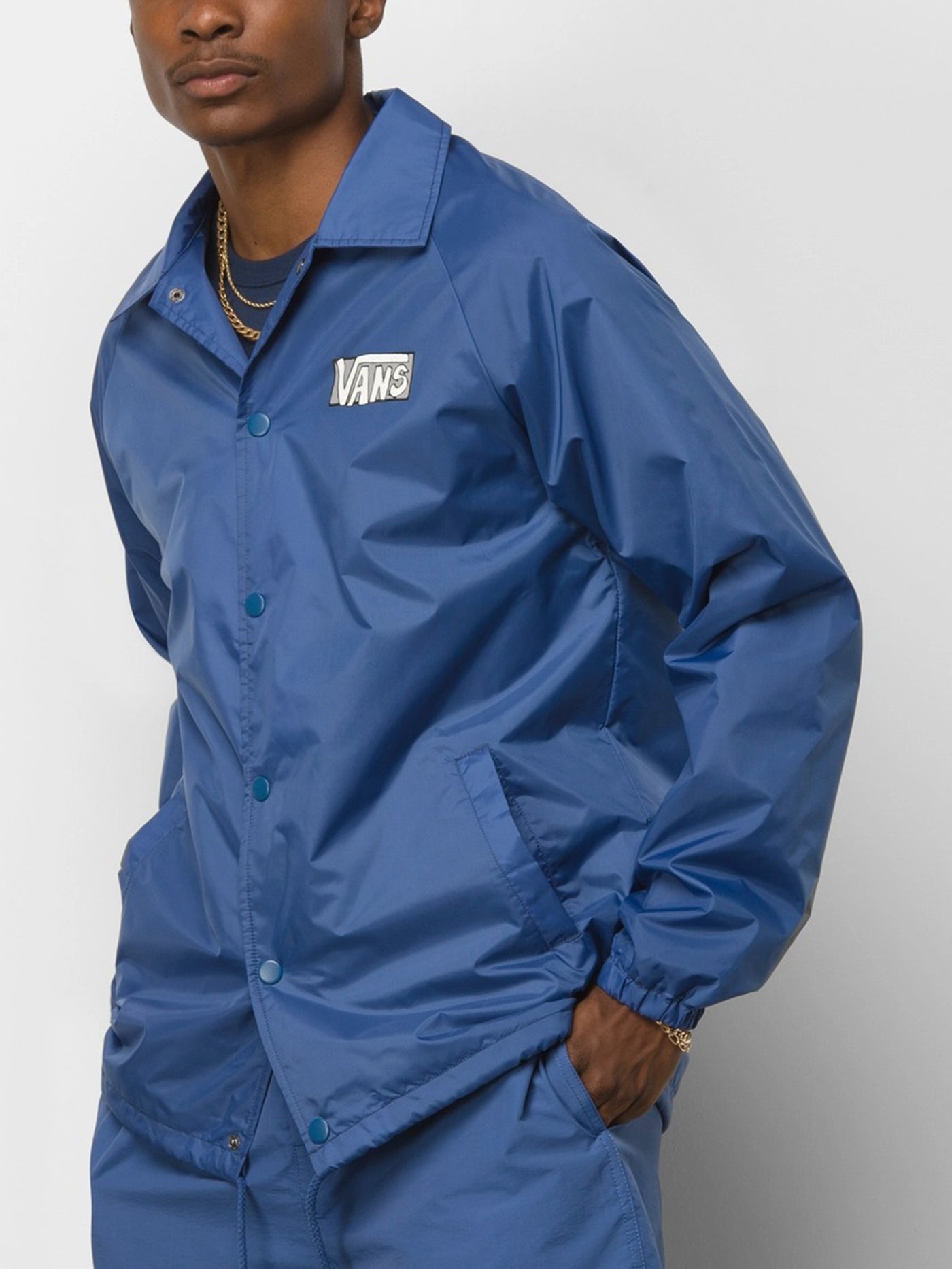 blue vans windbreaker