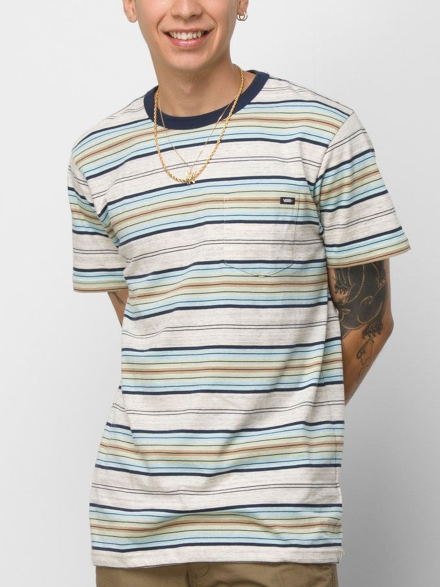 vans t shirt stripes