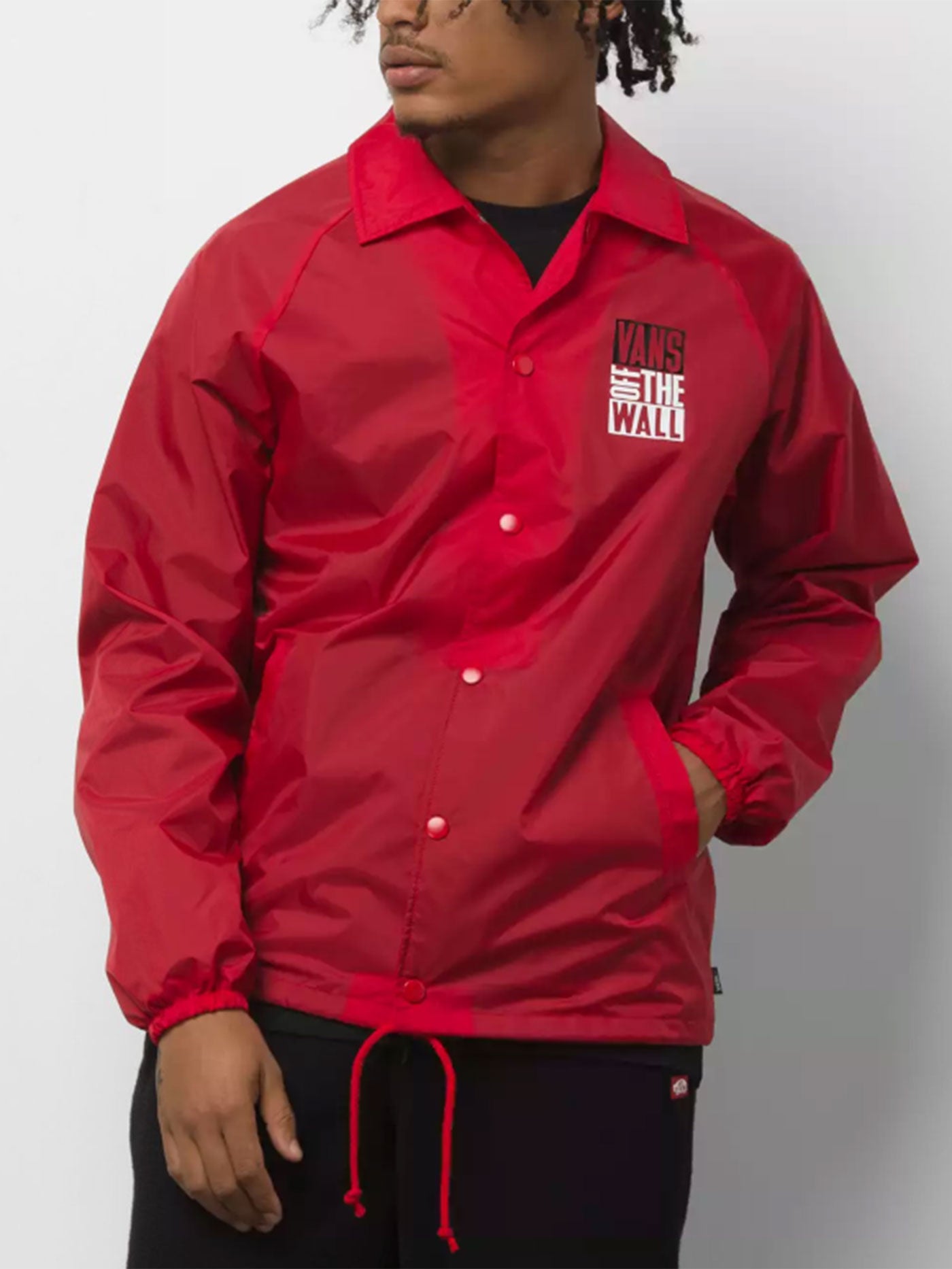 vans jacket red