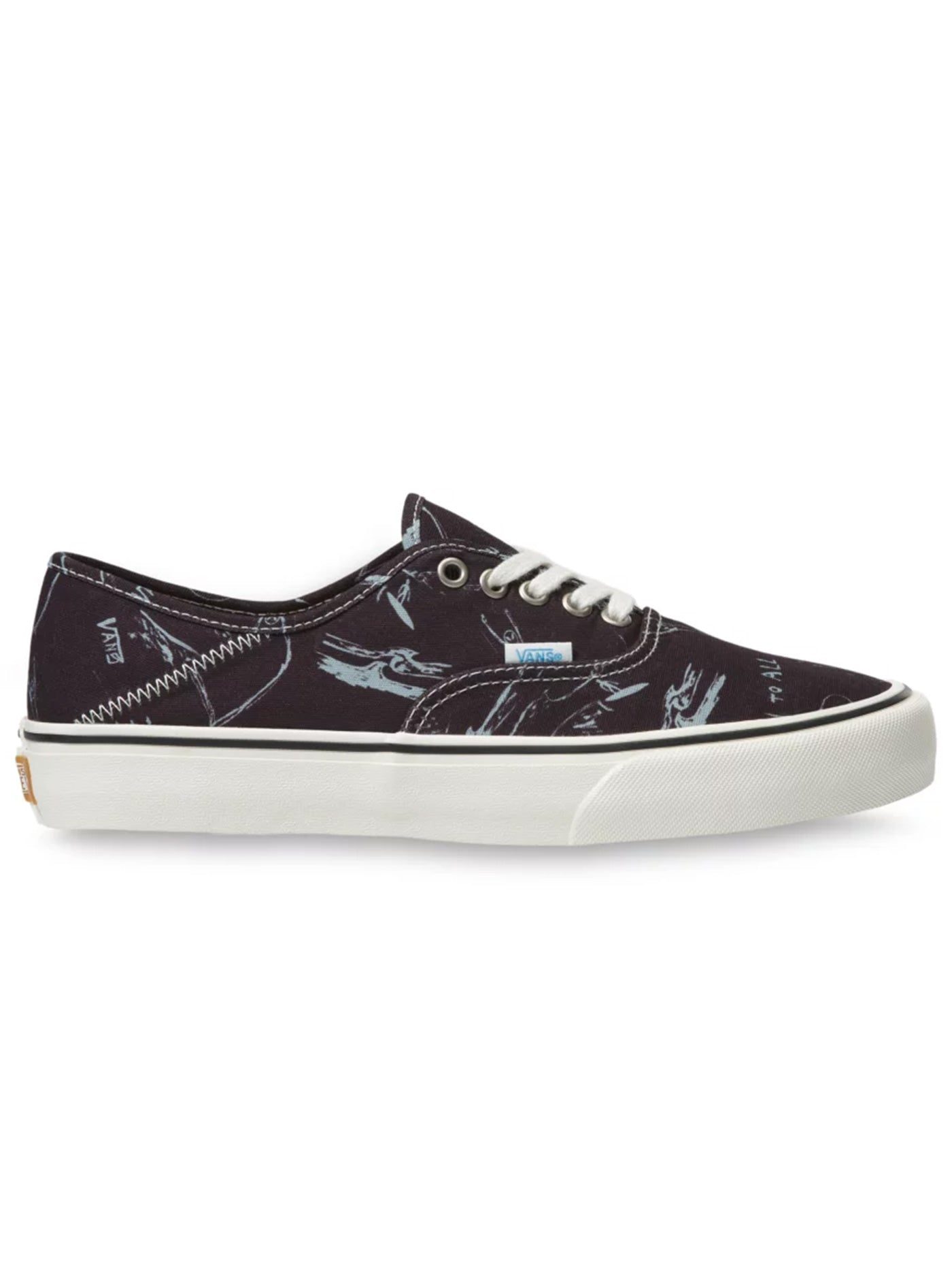 vans authentic sf black white