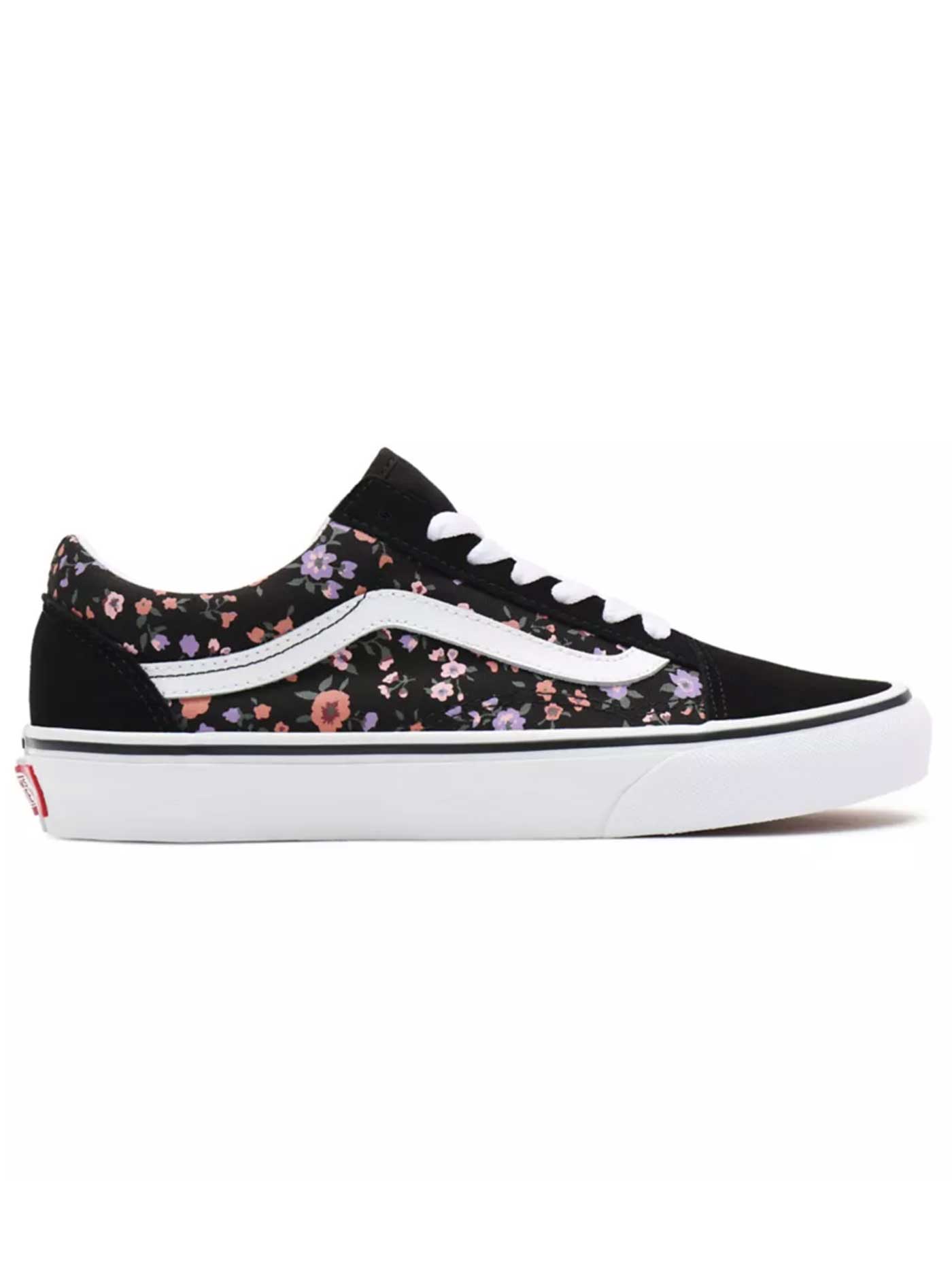 vans old skool floral shoes