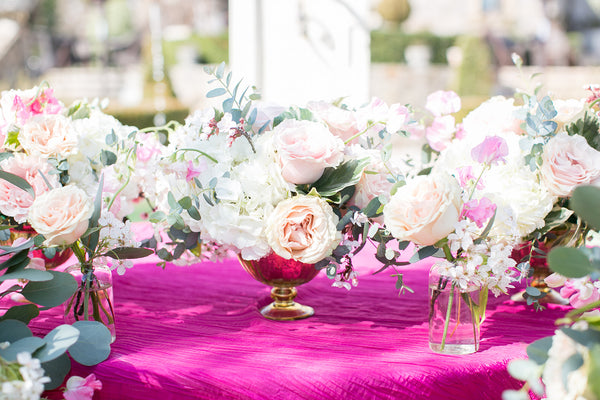 pink tablescape 