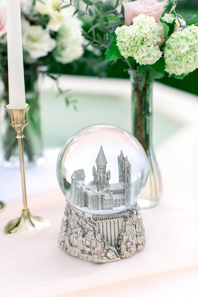 snow globe on table